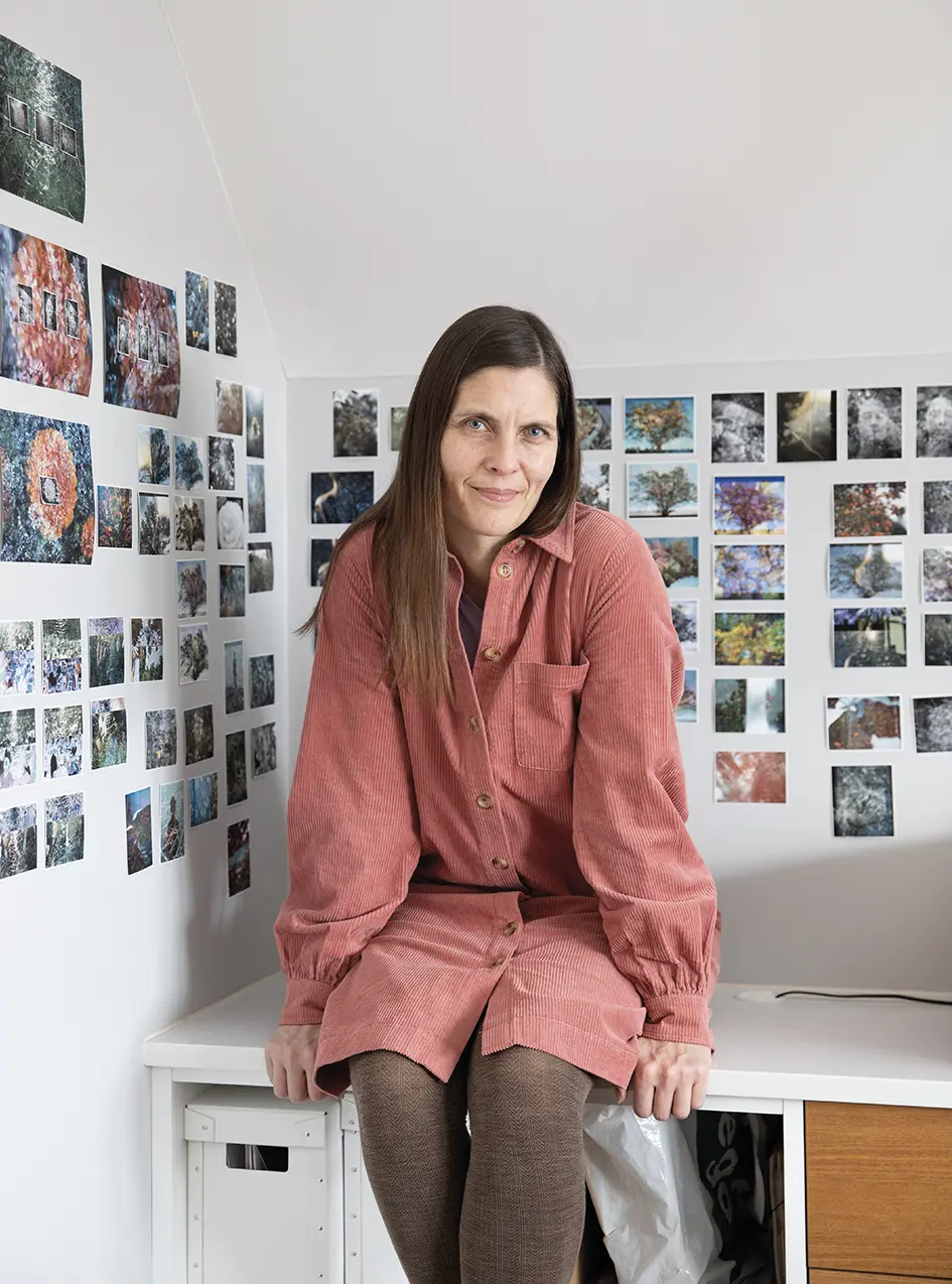 Erle Kyllingmark er klar for utstilling hos Fineart. Foto: Anne Vesaas