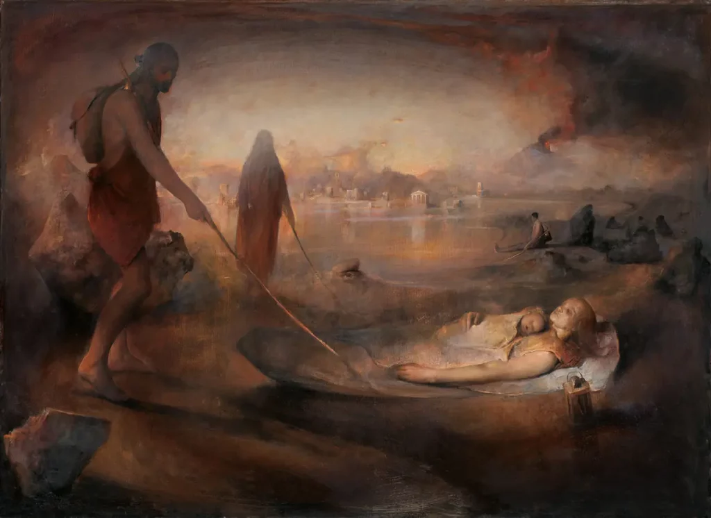 The blinds. Olje på lerret, 196,5 x 143,5 cm