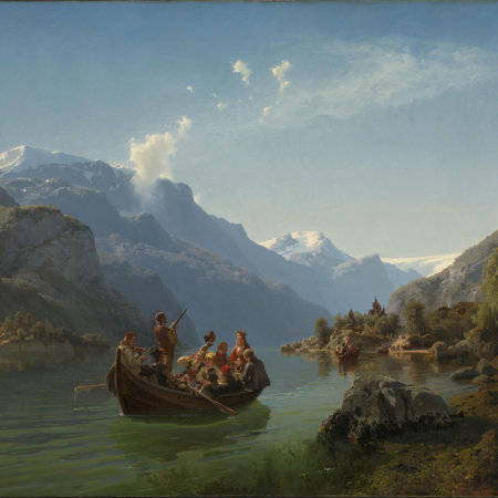 Adolph Tidemand og Hans Gude, Brudeferd i Hardanger, 1848. Foto: Nasjonalmuseet / Børre Høstland